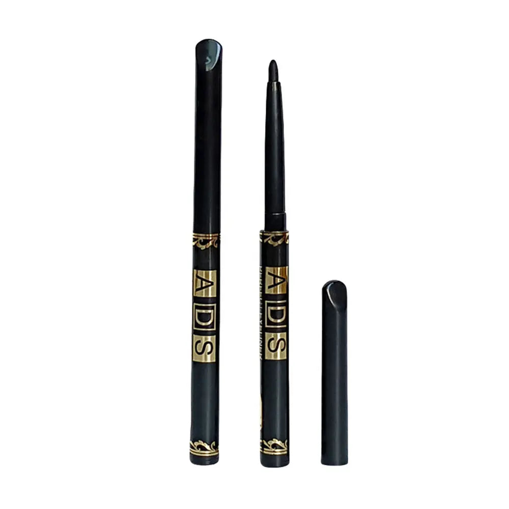 Conjunto de 3 ou 9 lápis de olho pretos à prova d'água de longa duração - À prova de borrões e resistente ao suor para uma maquiagem marcante dos olhos, presente ideal.