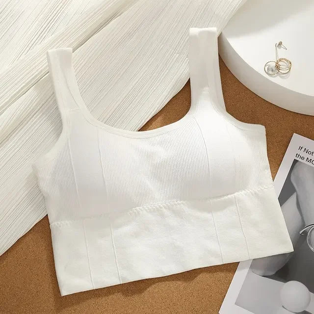 Sutiã esportivo respirável, antitranspirante, top fitness feminino sem costura, top cropped