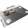 Tapete absorvente para alimentação de animais de estimação - Tapete de secagem rápida com base de borracha para cães e gatos, ideal para tigelas de comida e água.