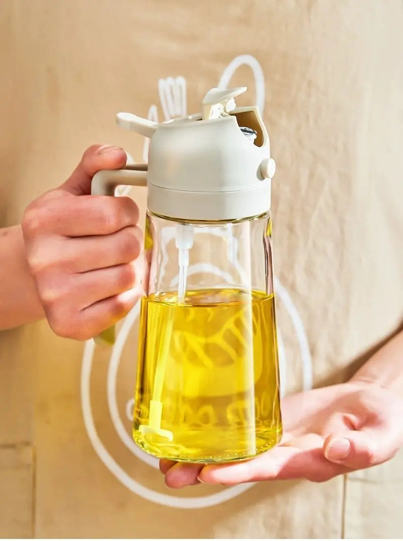 Dispensador de óleo em spray 2 em 1 para cozinha