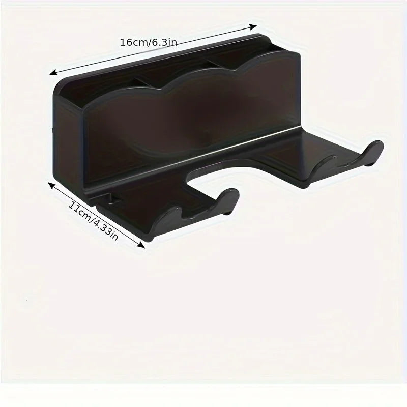 Suporte para secador de cabelo (1 unidade), suporte de parede para banheiro sem furos, organizador