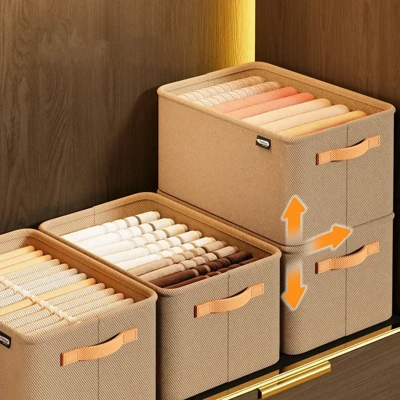 caixa organizadora para roupas de cama