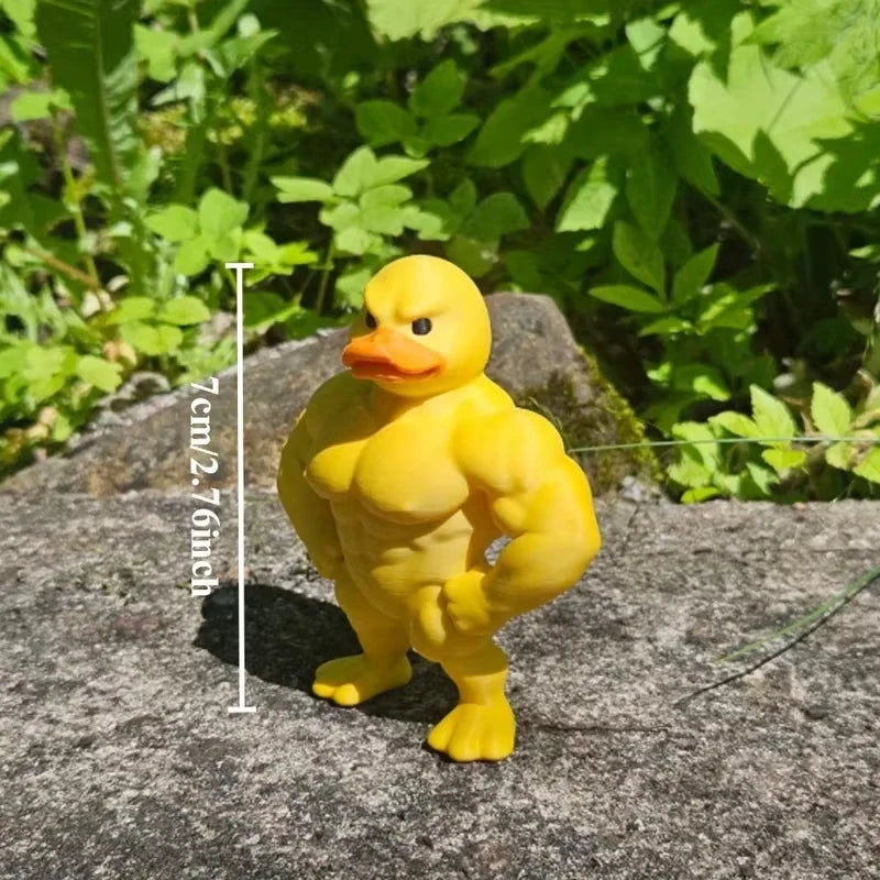 Estátua de Pato Musculoso para - Decoração de Mesa