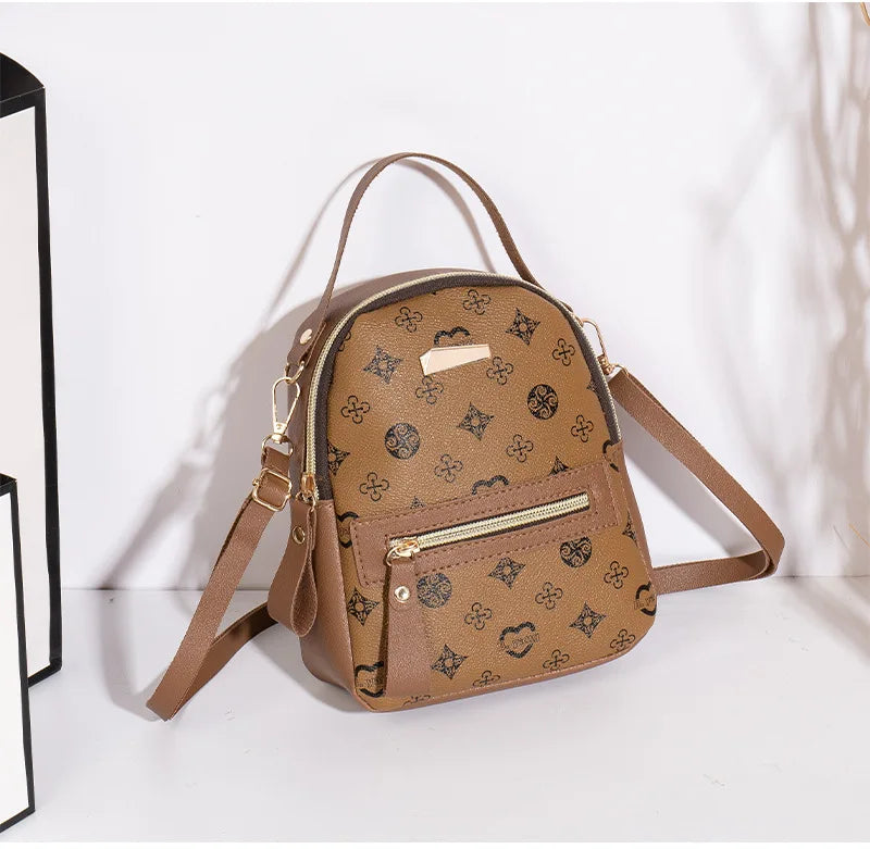 Mochila floral 2026, bolsa feminina da moda moderna e delicada para estudantes e escola.