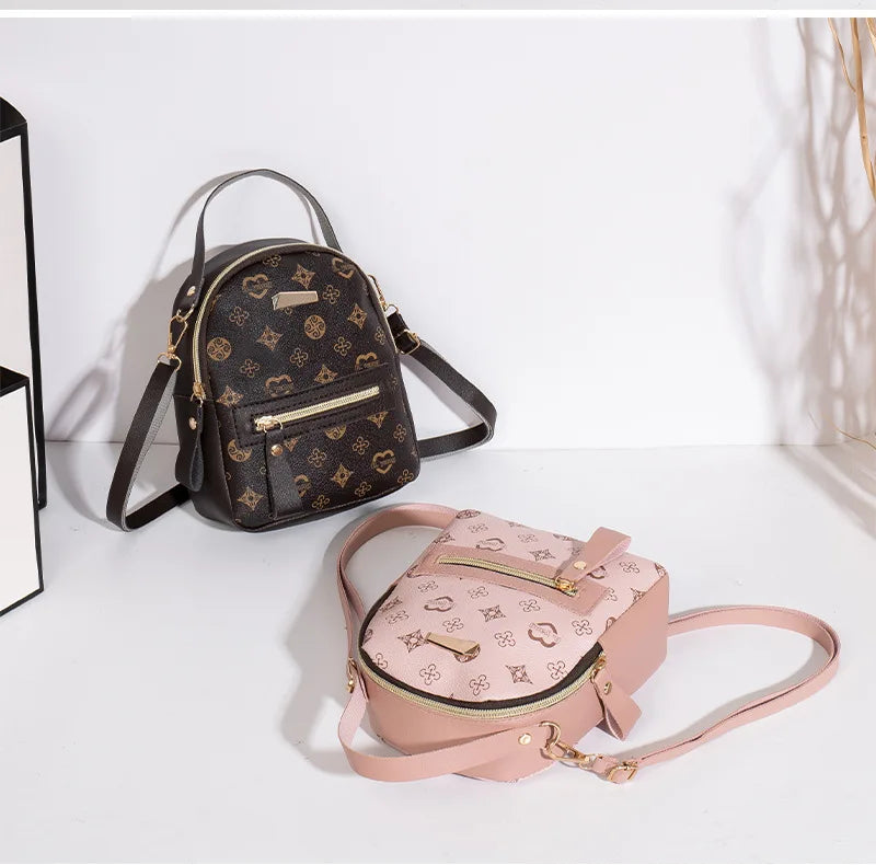 Mochila floral 2026, bolsa feminina da moda moderna e delicada para estudantes e escola.