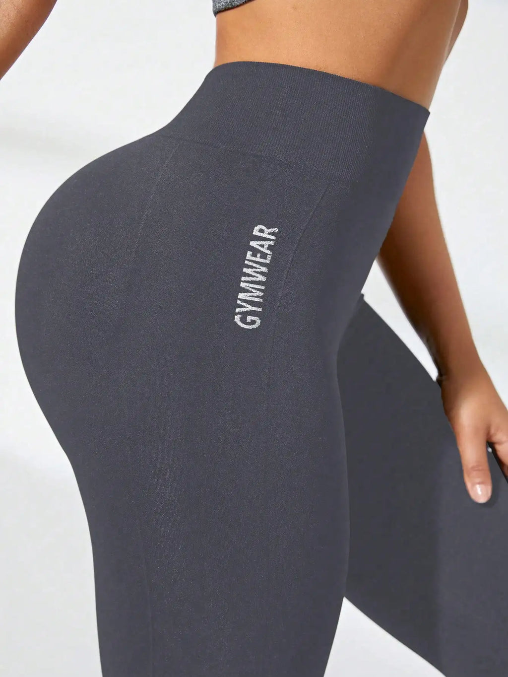 Leggings femininas de cintura alta, macias, com controle abdominal, modeladoras, pretas, para ioga, treino e corrida.
