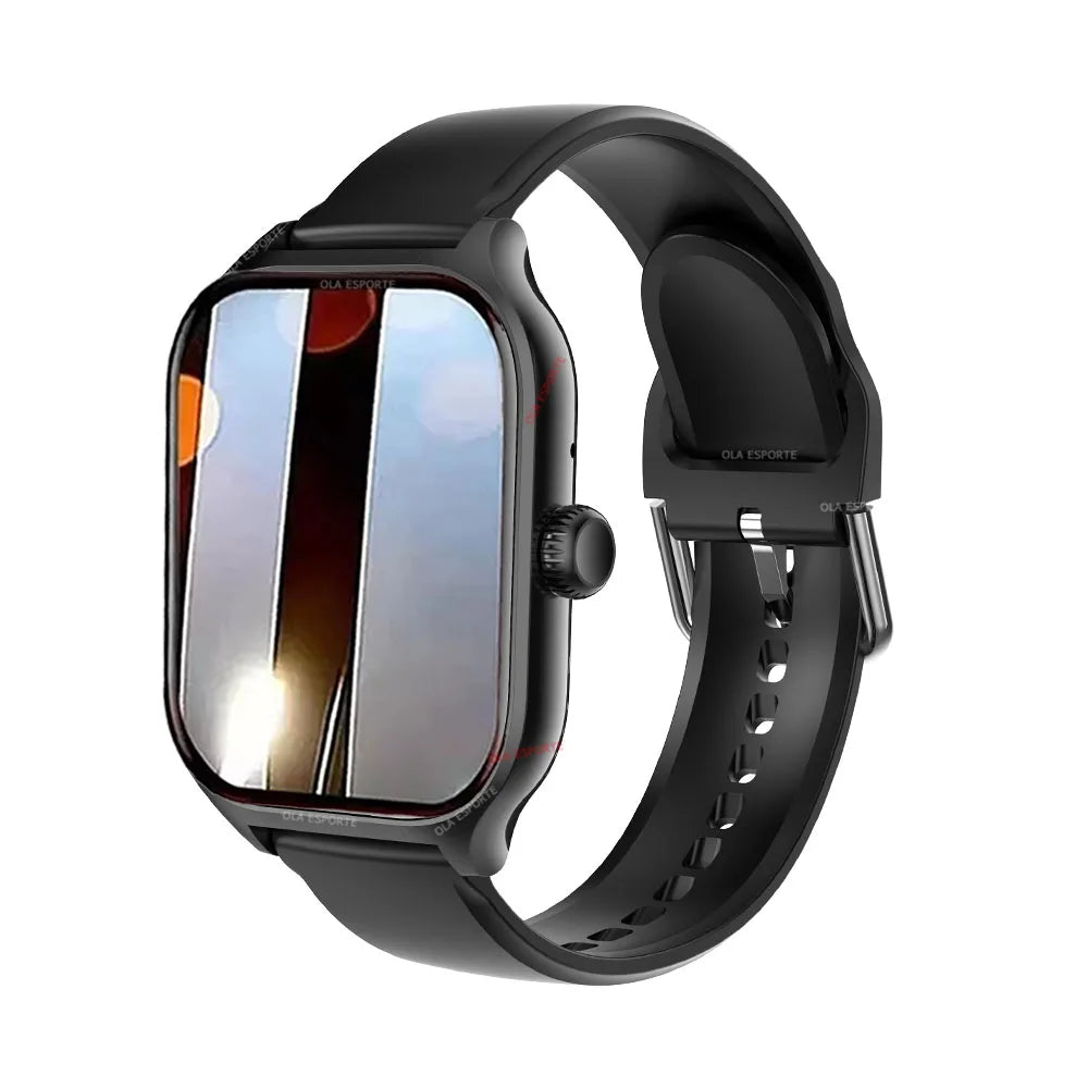 Smartwatch 2026 com tela colorida de 2,01 polegadas, compatível com Android e iOS, Bluetooth para atender chamadas, rastreador de atividades físicas