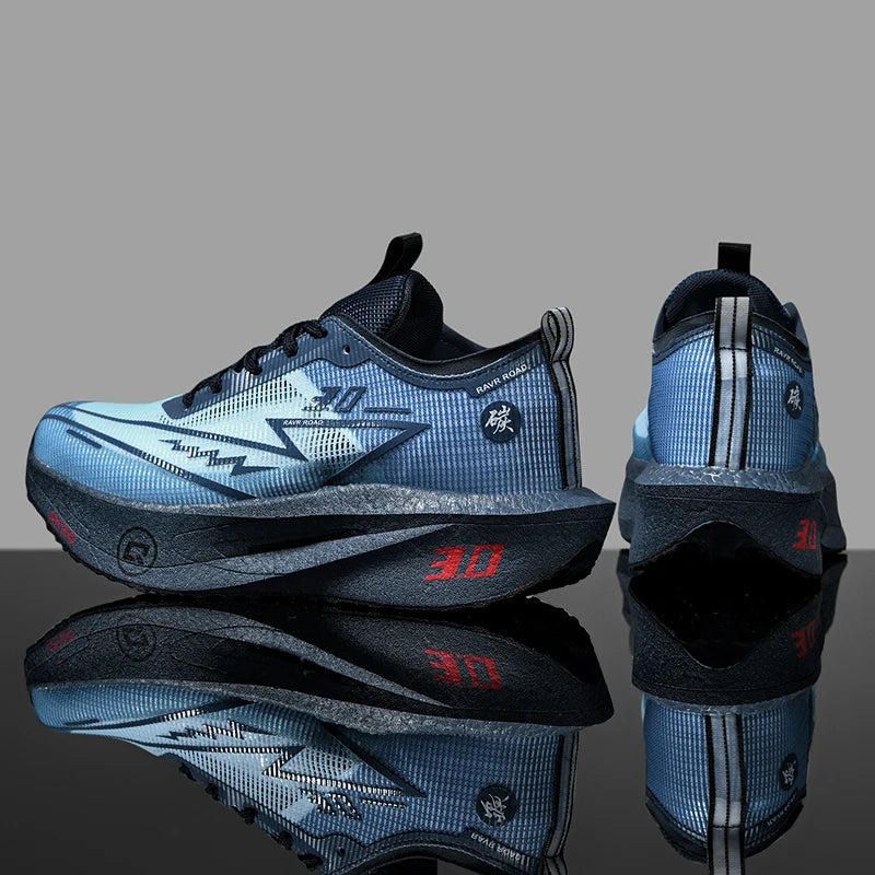 Tênis de corrida masculino com placa de carbono, antiderrapante, amortecido, confortável, para treino e corrida, tênis de tênis casual para mulheres.