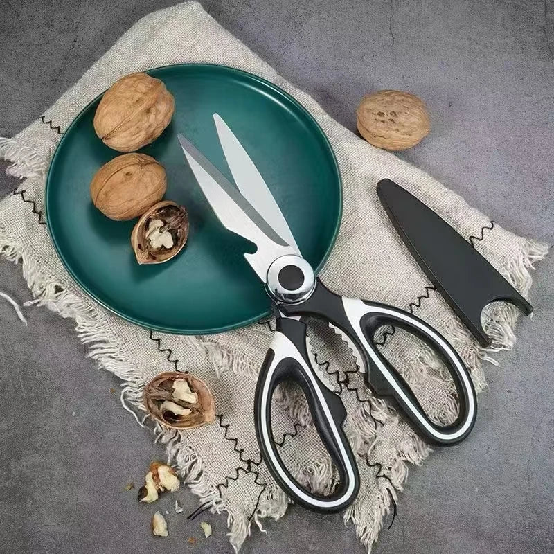 Tesoura multifuncional de cozinha, tesoura para cortar peixe, legumes, carnes e frango