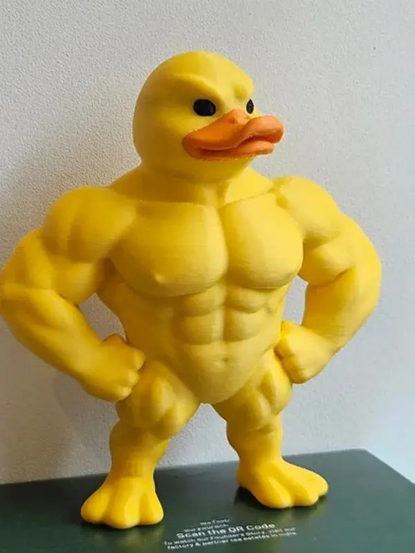 Estátua de Pato Musculoso para - Decoração de Mesa