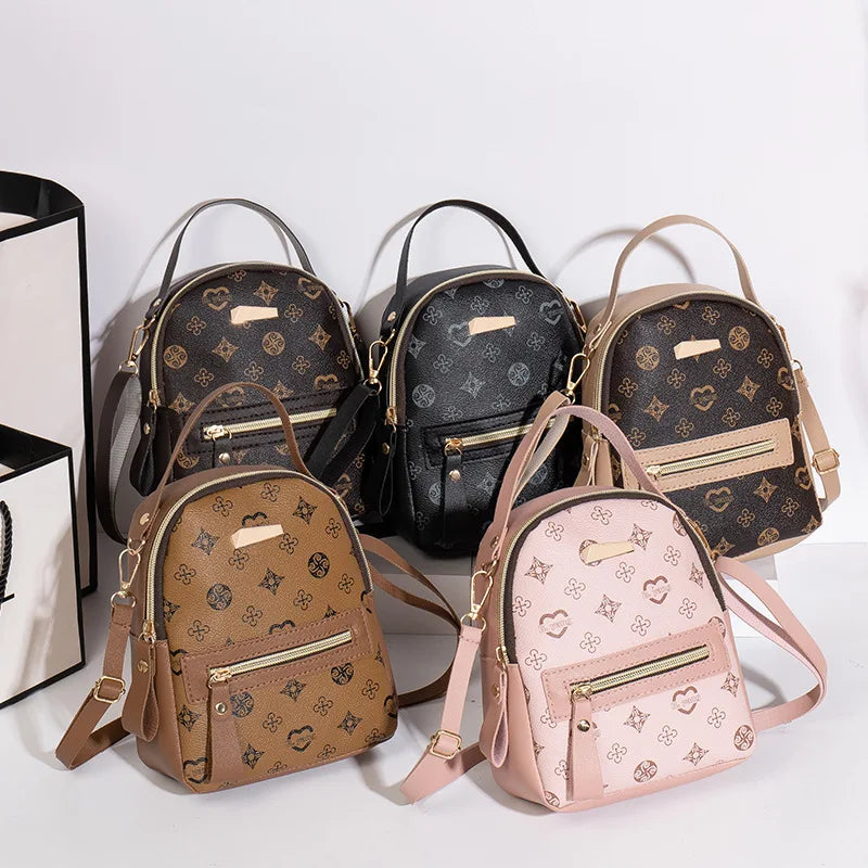 Mochila floral 2026, bolsa feminina da moda moderna e delicada para estudantes e escola.