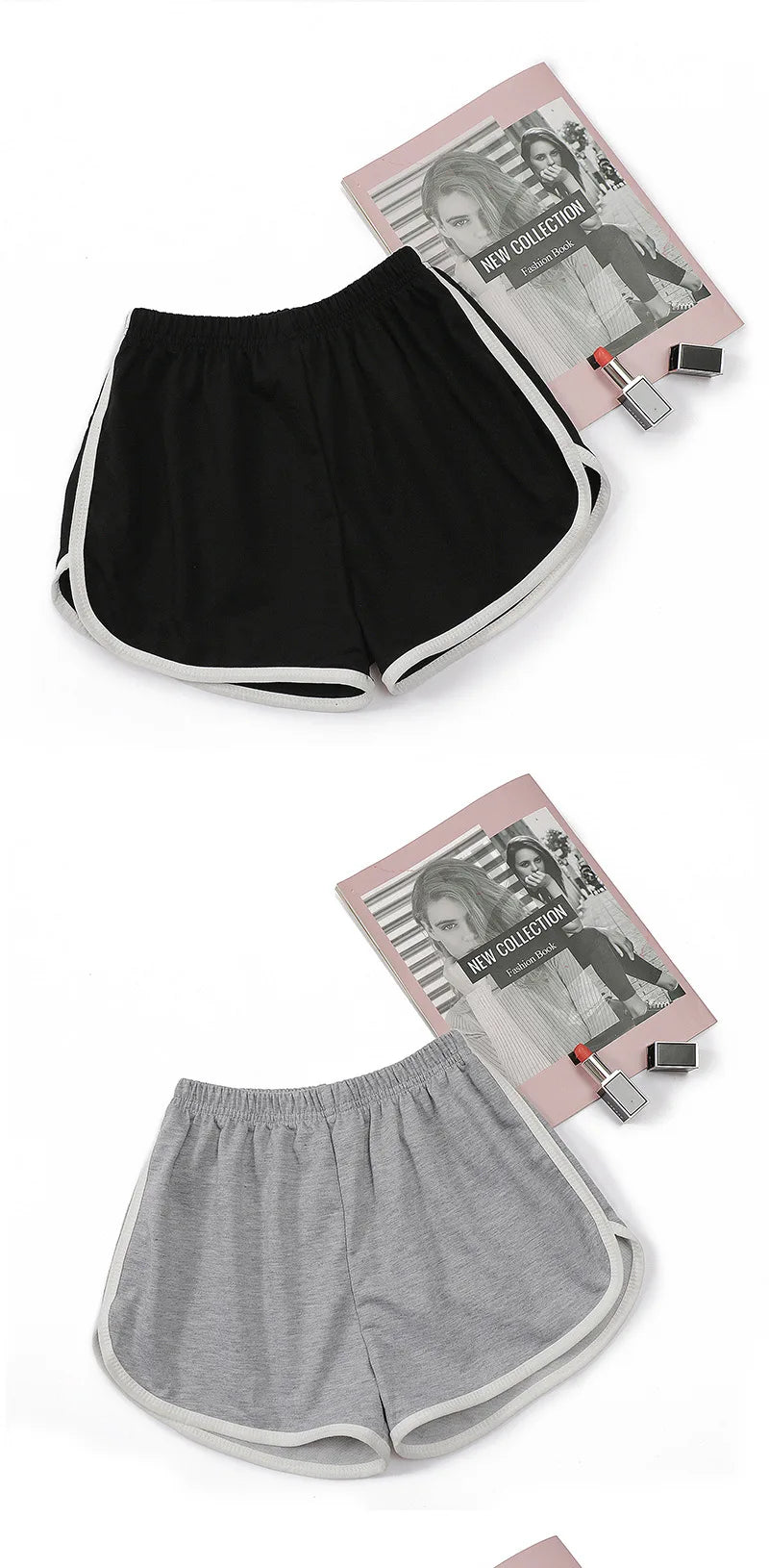 Shorts elásticos femininos, folgados, de secagem rápida, finos para corrida, fitness e lazer
