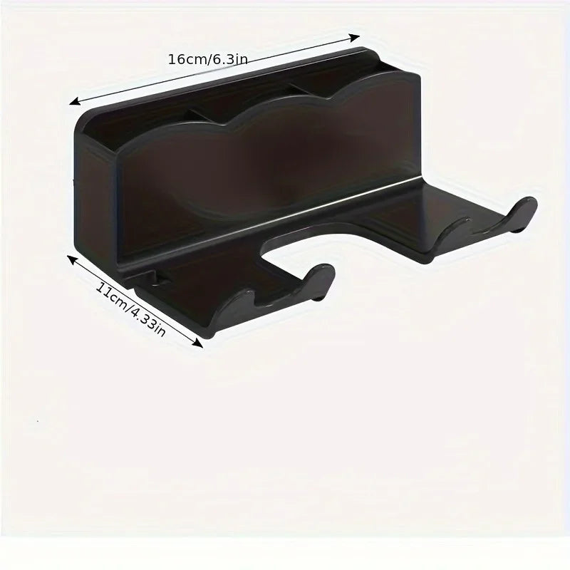 Suporte para secador de cabelo (1 unidade), suporte de parede para banheiro sem furos, organizador