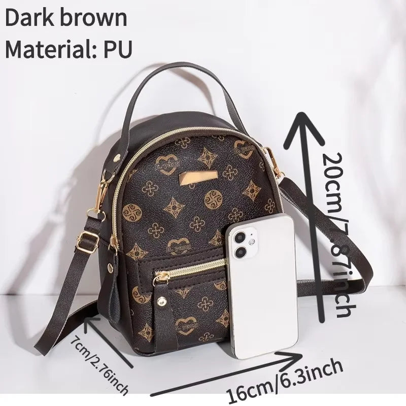 Mochila floral 2026, bolsa feminina da moda moderna e delicada para estudantes e escola.