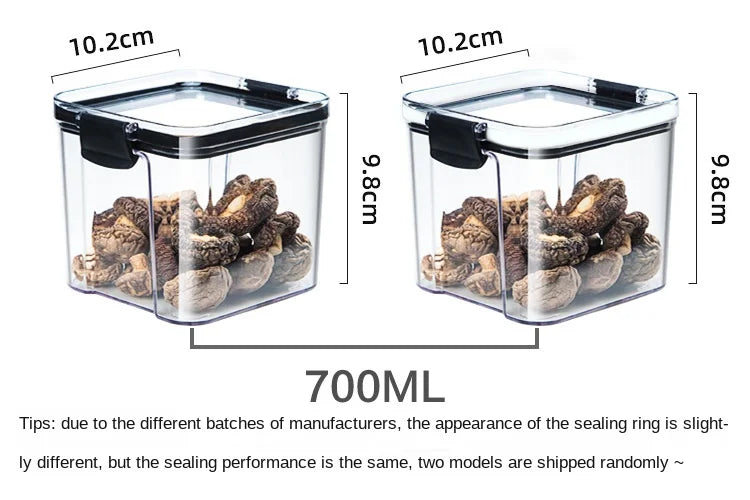 Conjunto de Potes Herméticos para Armazenamento de Grãos e Temperos na Cozinha - Ideal para Cozinhar Grãos e Temperos.
