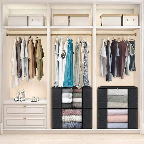 caixa organizadora para roupas de cama, ideal para mudança