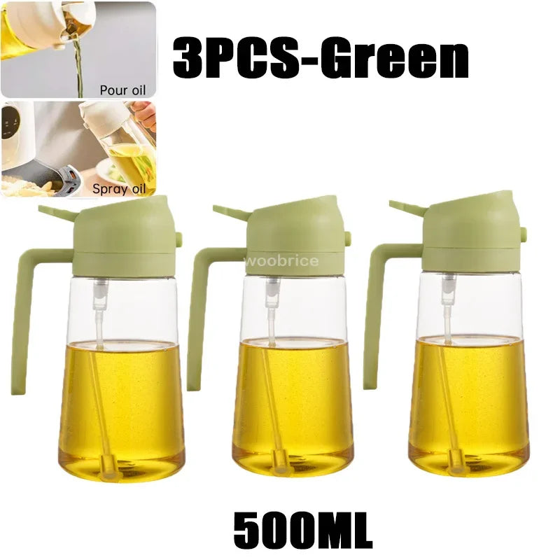 Dispensador de óleo em spray 2 em 1 para cozinha