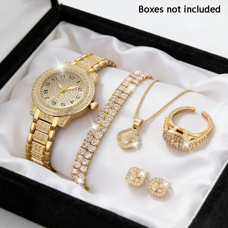 Conjunto de relógios femininos com pulseira.