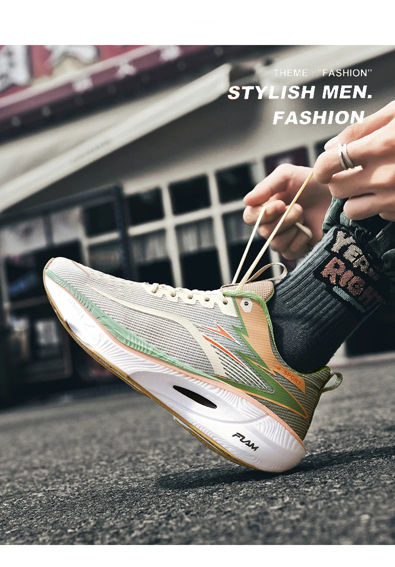Tênis Marathon com Placa de Carbono – Desempenho, Conforto e Estilo