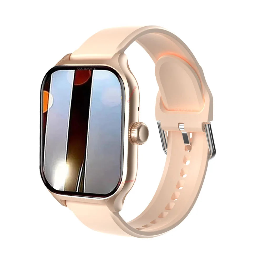 Smartwatch 2026 com tela colorida de 2,01 polegadas, compatível com Android e iOS, Bluetooth para atender chamadas, rastreador de atividades físicas